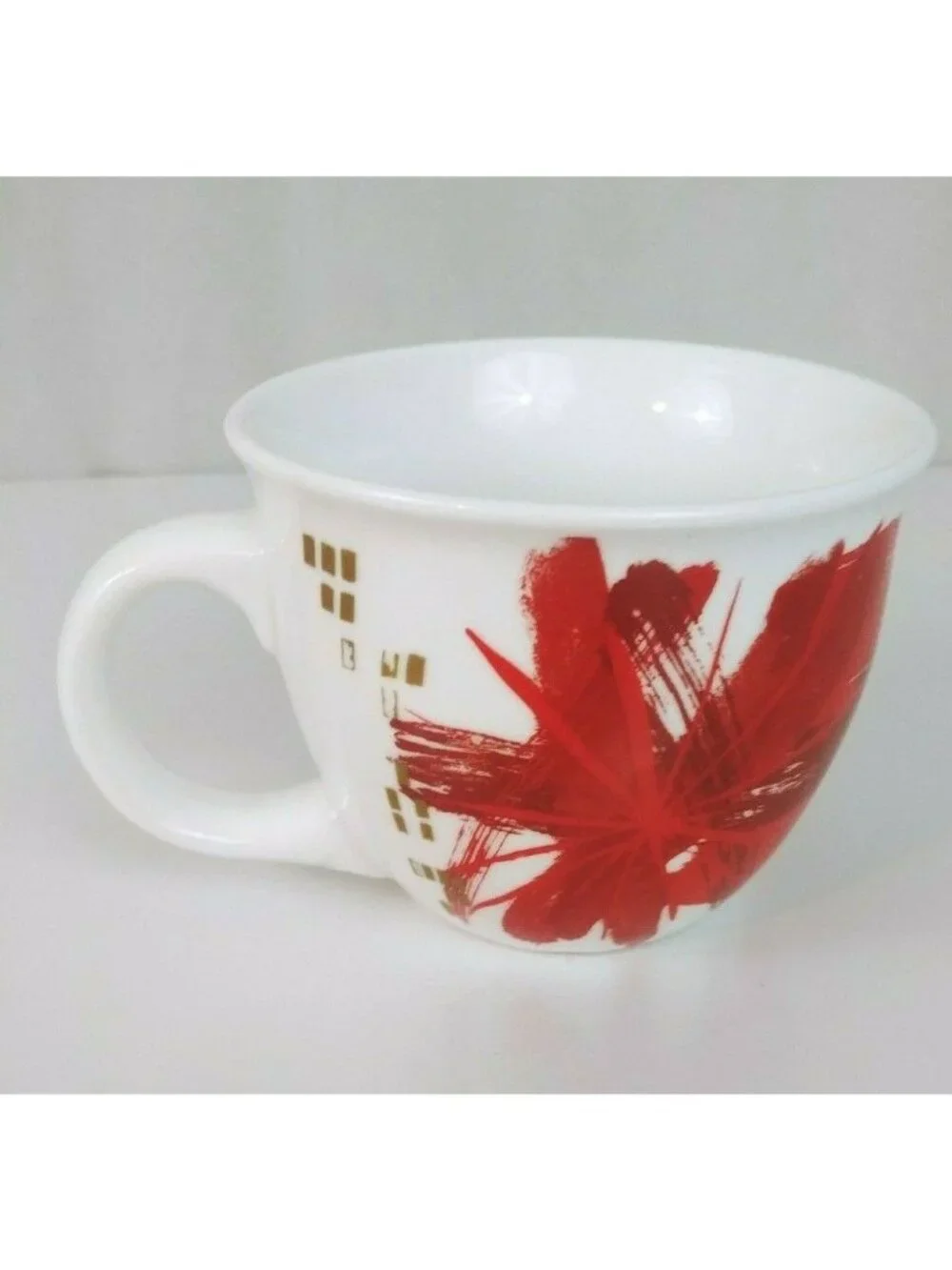 Starbucks 2014 14 oz Red Starburst Insulated Coffee/Tea Mug